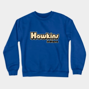 TV Font Hawkins Indiana Crewneck Sweatshirt